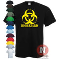 BIOHAZARD T-shirt emo gamer cool rock music zombie apocalypse Armageddon