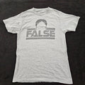 False Dwight The Office Gray Short Sleeve Cotton Blend T-Shirt Men's S