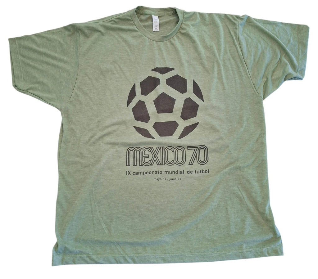 Mexico 70 World Cup T-Shirt IX Campeonato Mundial de Futbol Soccer Graphic Tee