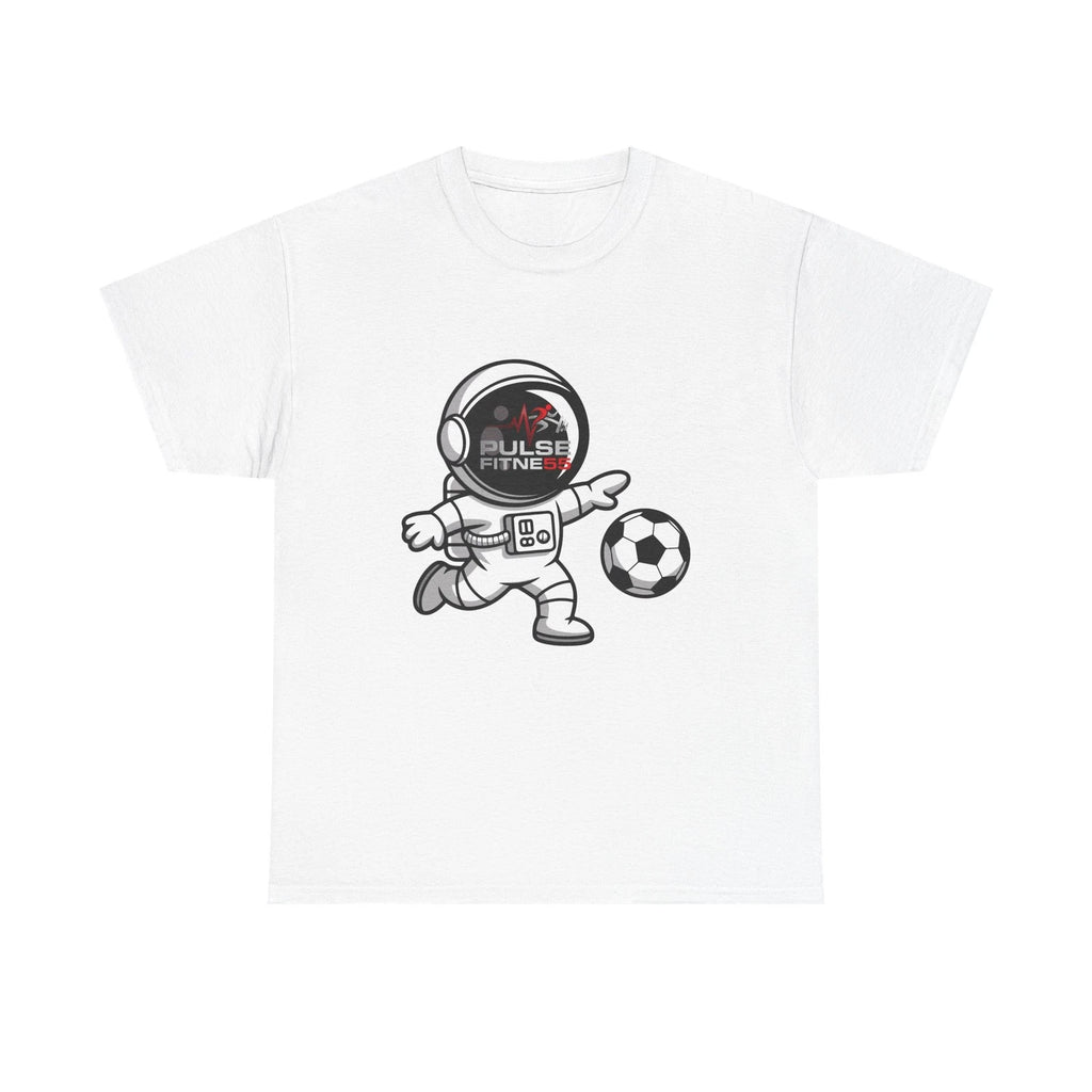Pulse Fitne55 graphic heavy Cotton Tee - astronaut soccer