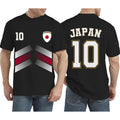 Japan Shirt, Japanese Flag Japan Number 10 Soccer Jersey Style Shirt