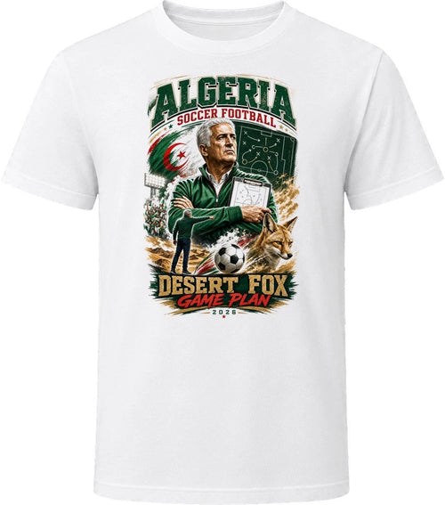 Algeria Soccer Football Coach Desert Fox Game Plan T Shirt