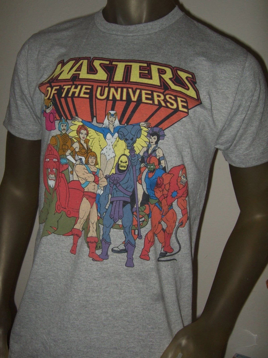 Men's He Man Masters of the Universe Skeletor Evil Lyn Teela Battle Cat Shirt