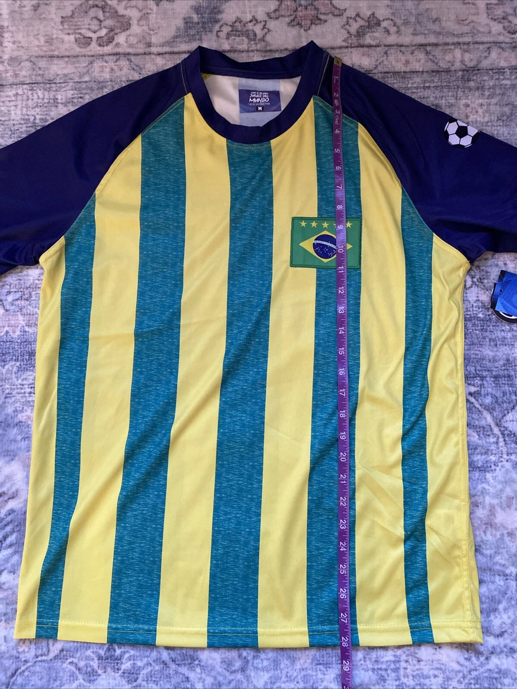 Brazil Soccer Xcelsius Active Game Of The World Shirt Men’s Medium Party Jersey