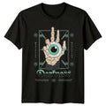 Darkness Eye Skeleton Hand Occult Mens T-Shirt Womens Tee Graphic Top