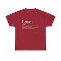 Love definition tee | Word art shirt, minimalist | Animal Lover Valentines