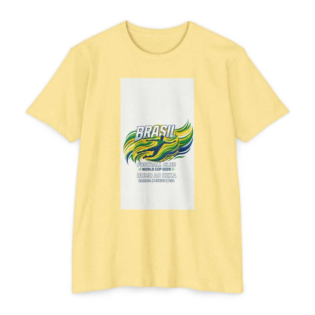 Brasil Wave Graphic T-Shirt | Soccer World Cup Design