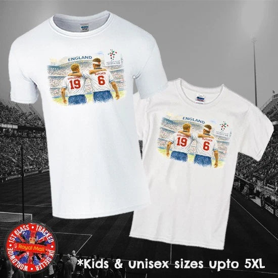 England Italia 90 World Cup Fan T-shirt in Mens, Ladies & Kids Sizes