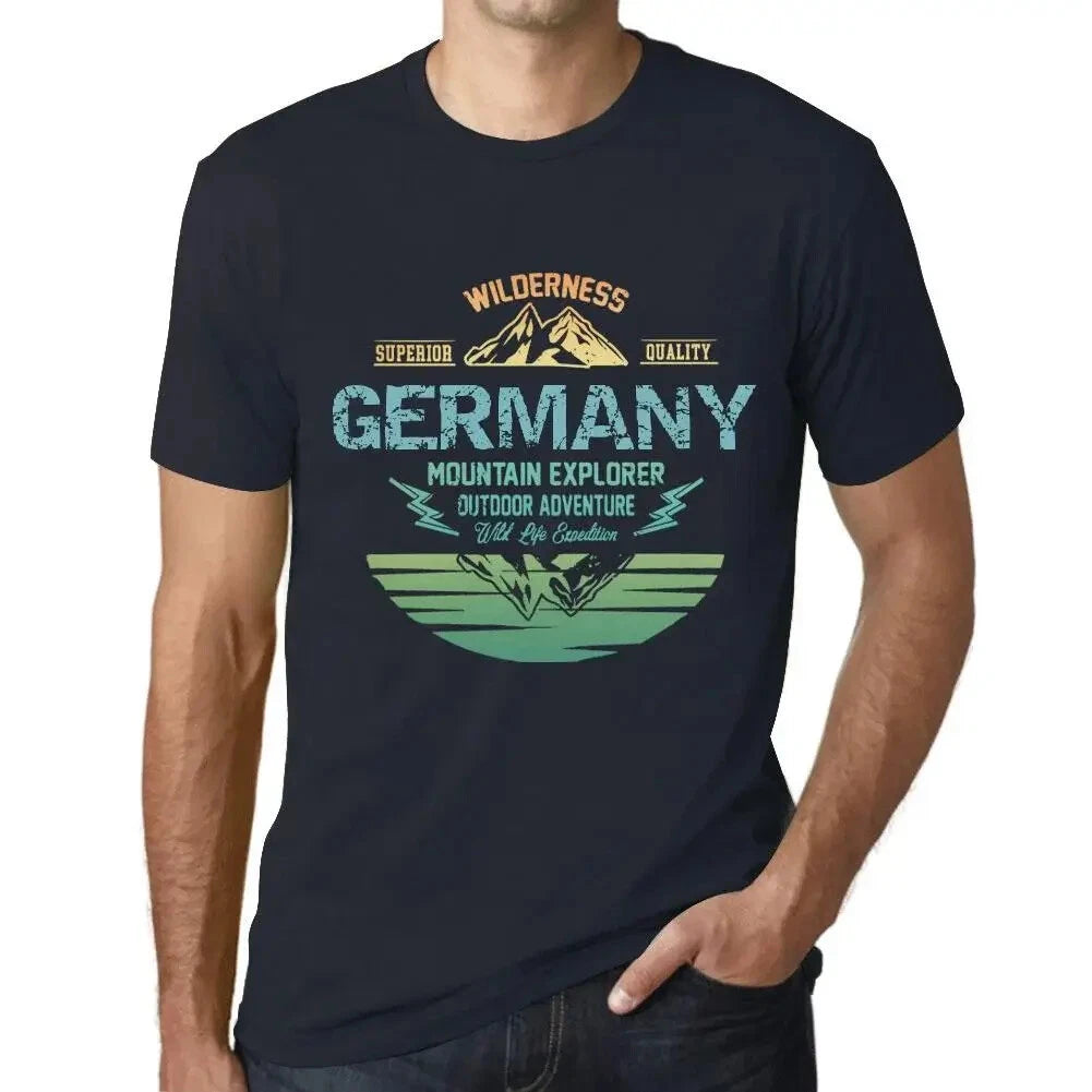 Men's Graphic T-Shirt Outdoor Adventure, Wilderness, Mountain Explorer Germany