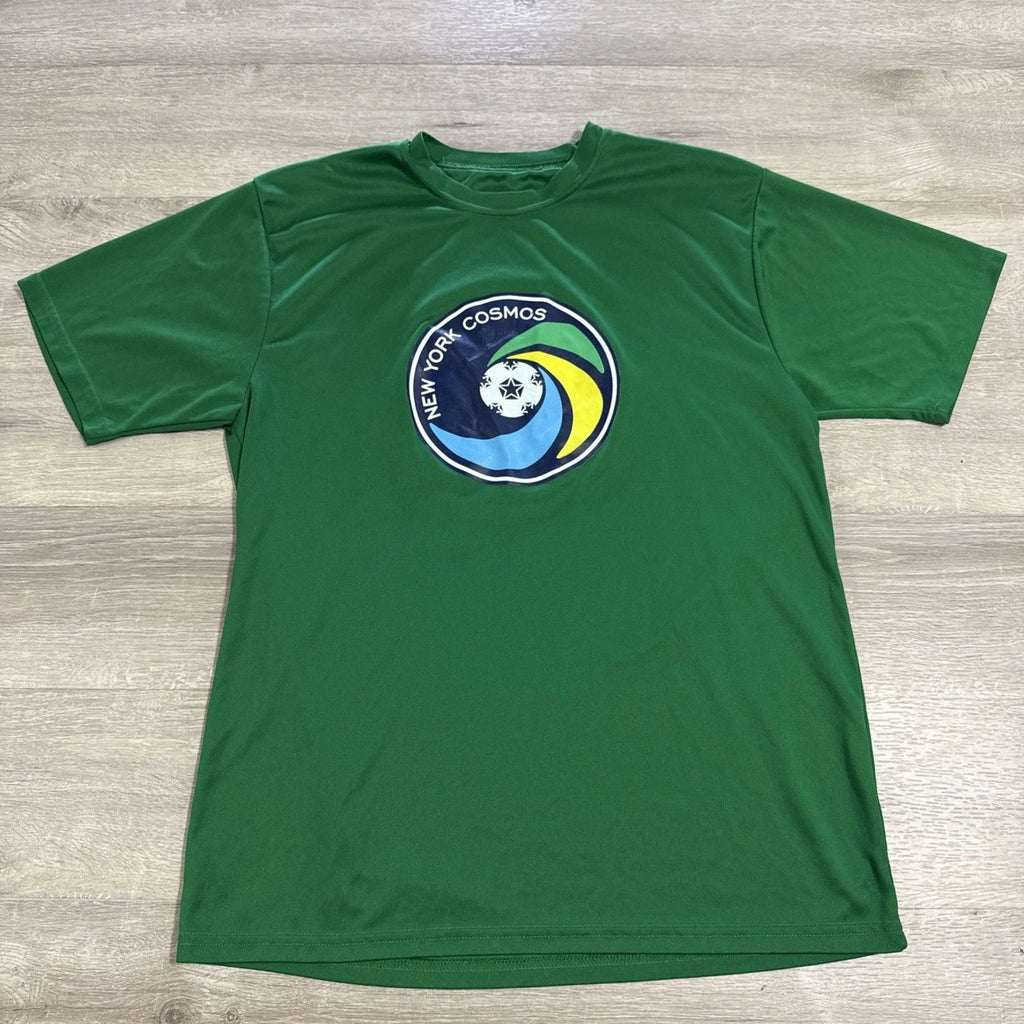 New York Cosmos Soccer Shirt Men's Green Heroes Night 2015 Tee Large
