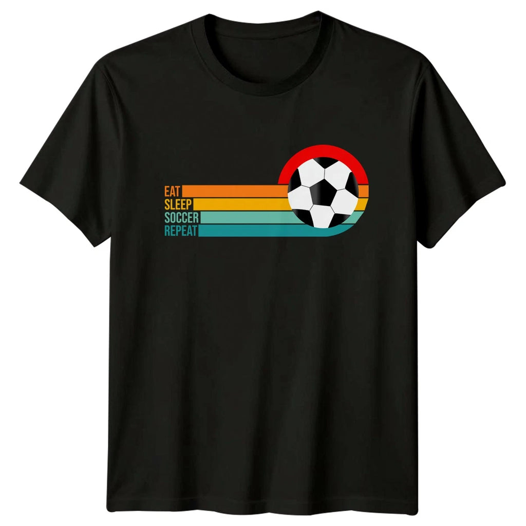 Eat Sleep Soccer Repeat T-Shirt Soccer Sports Birthday Gift For Him And Her