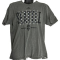 Adidas Seattle Sounders Shirt Men Size L Gray Short Sleeve Stars Print Soccer