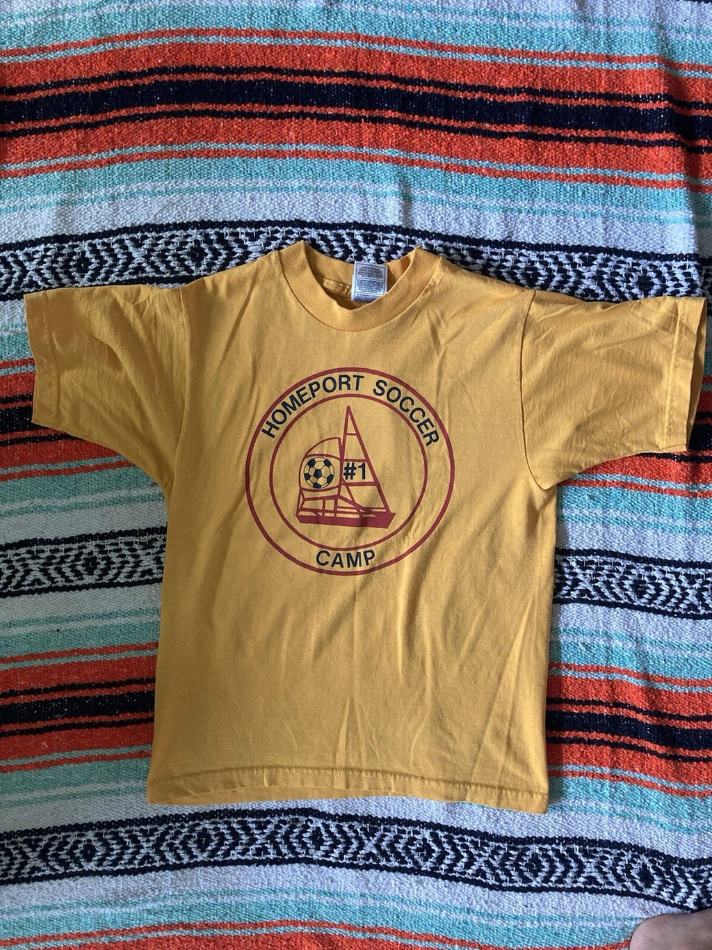 Vintage  graphic t shirt, Fruit Of The loom, Kid’s 14/16. Soccer Camp T
