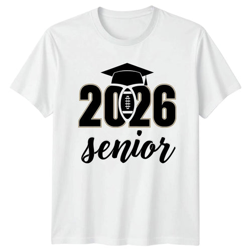 2026 Senior T-Shirt Football Graduation 2026 Graduation Gift For Him And Her