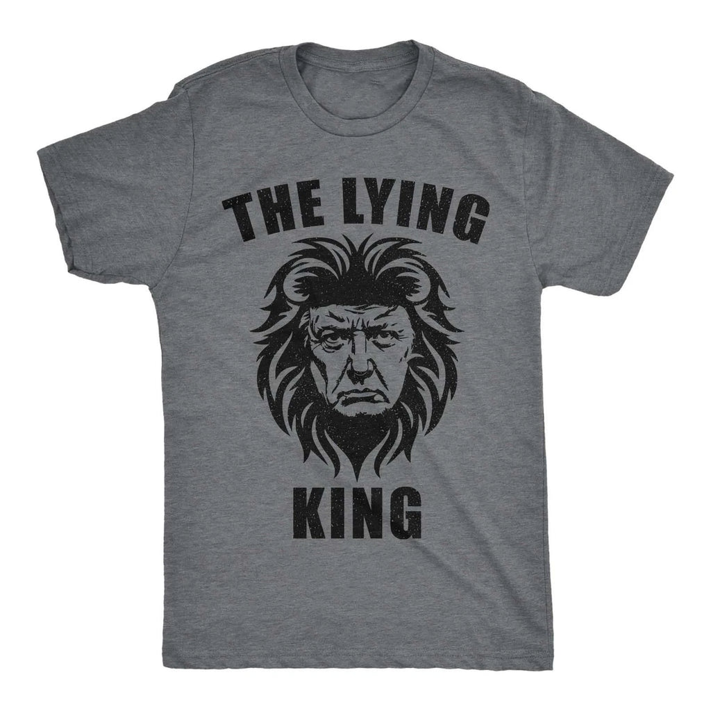 Mens Funny T Shirts The Lying King Sarcastic Anti Graphic Novelty Tee for
