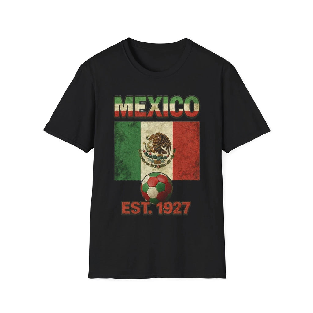 Mexico Flag Futbol Soccer T-Shirt | Nations Heritage Collection | Vintage