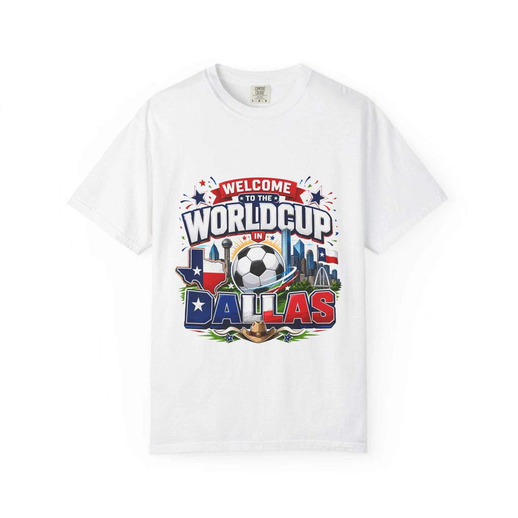 World Cup Dallas Soccer T-Shirt | Dallas Skyline Football Tee