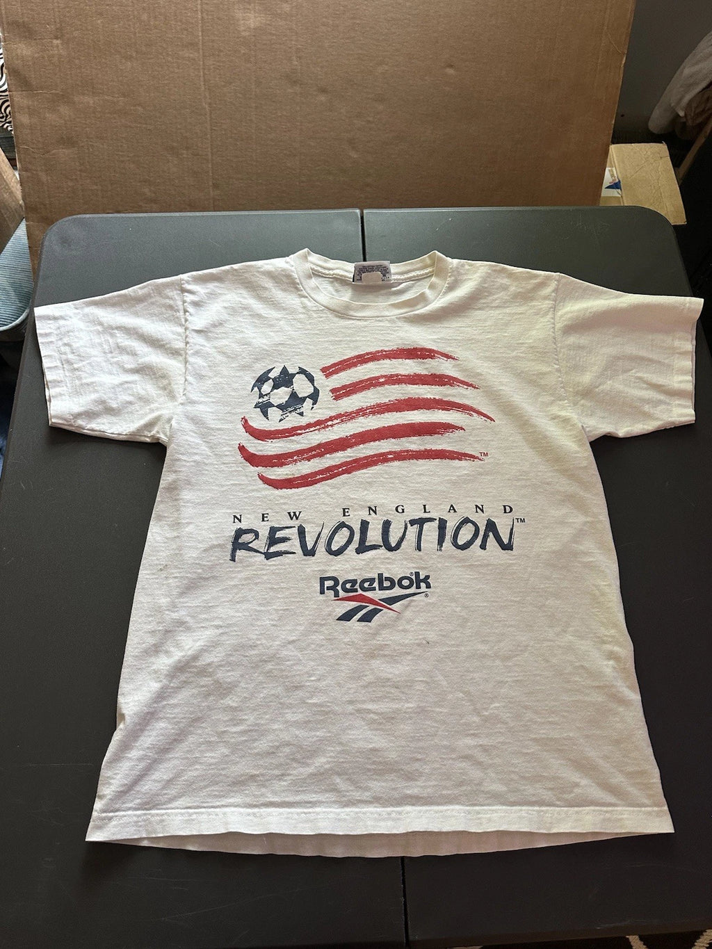 Vintage 90s New England Revolution Reebok Soccer Tee | L