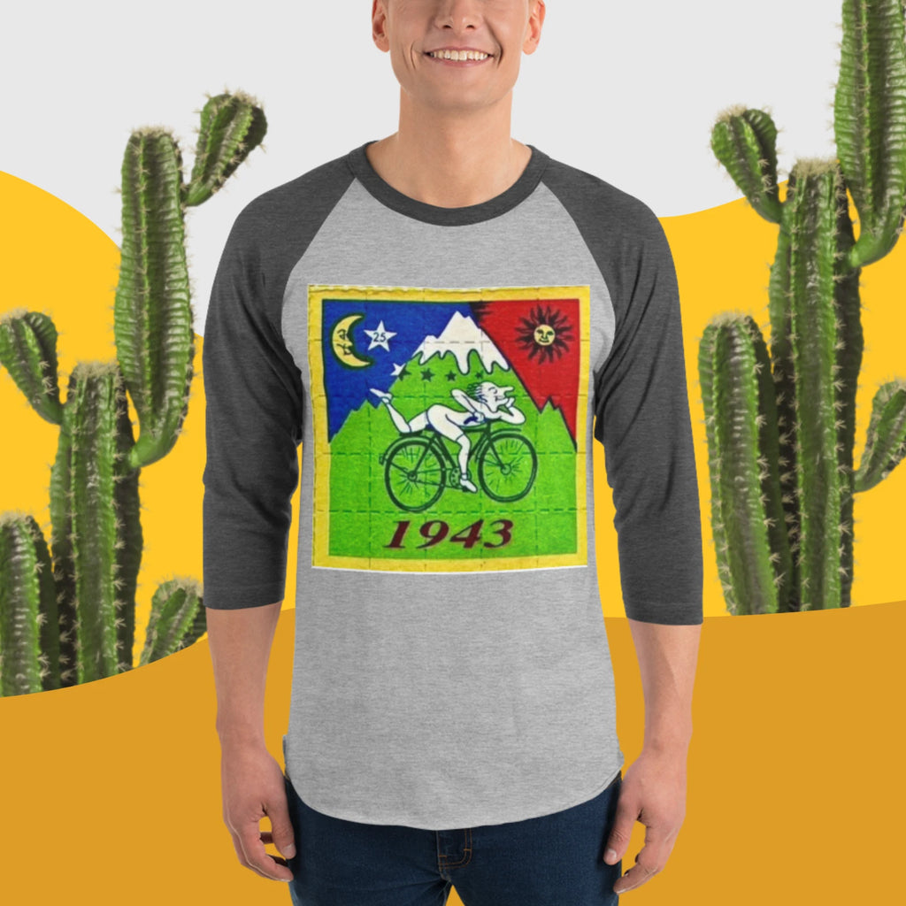 Bicycle Day Blotter Acid 3/4 Sleeve Shirt