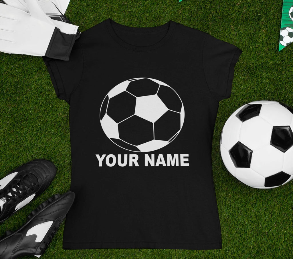 Personalised T-shirt Football Soccer Footballer Player Club Sports XMAS Gift Top