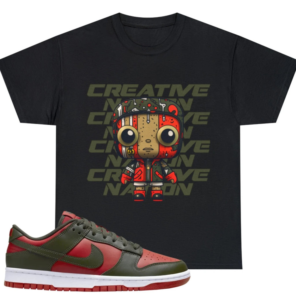 Shirt To Match Dunk Low Cargo Khaki Mystic Red Unisex Tee Cool Shirt Gift