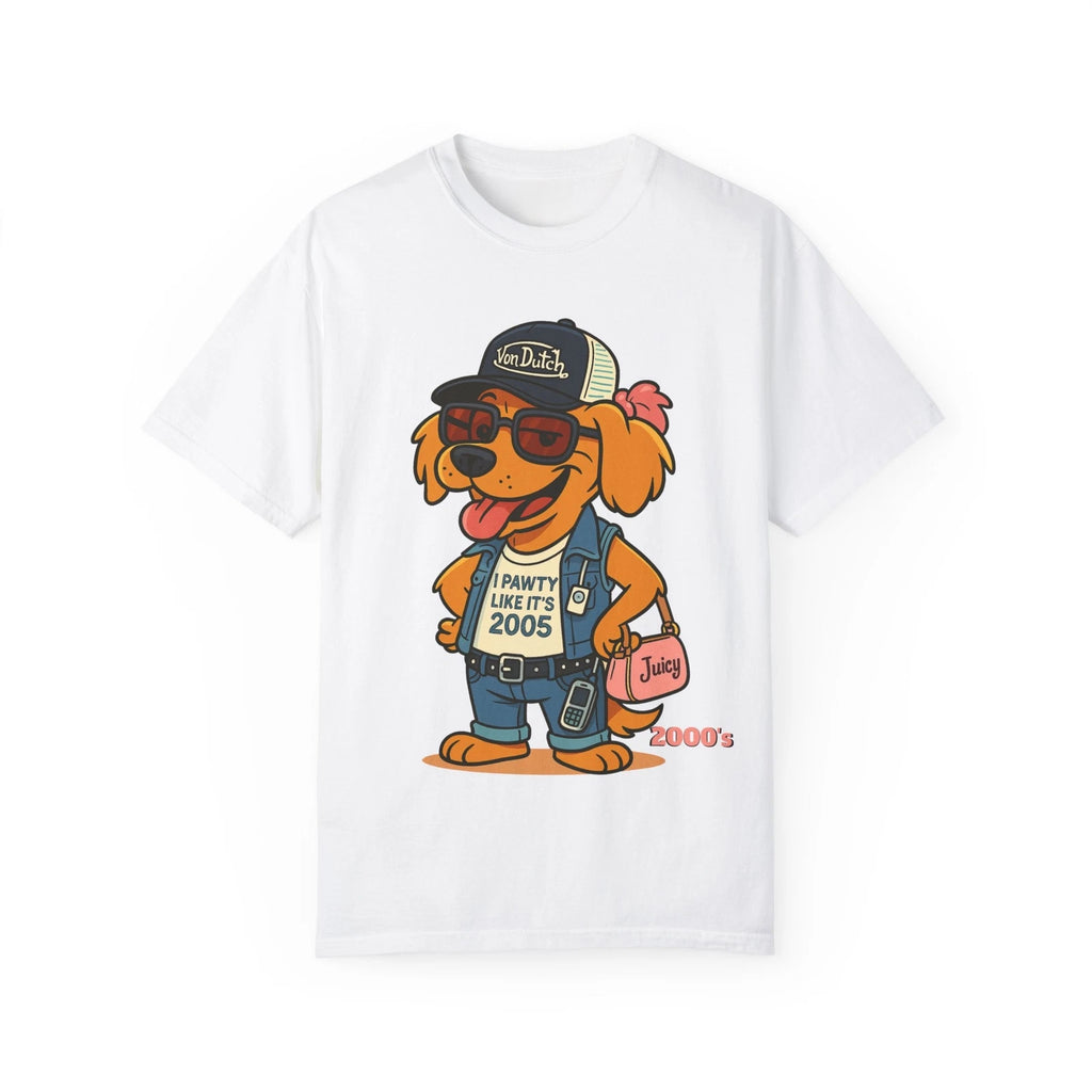 Vintage 2000's Dog Unisex T-shirt, Y2K Puppy Graphic Tee, Retro Dog Lover Shirt