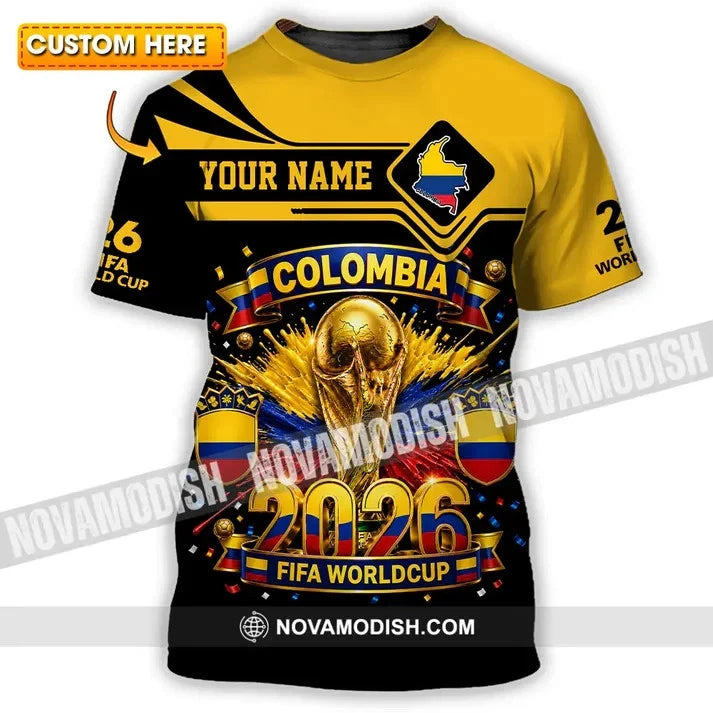 Unisex Shirt - Custom Colombia World Cup 2026 3D Shirt L763