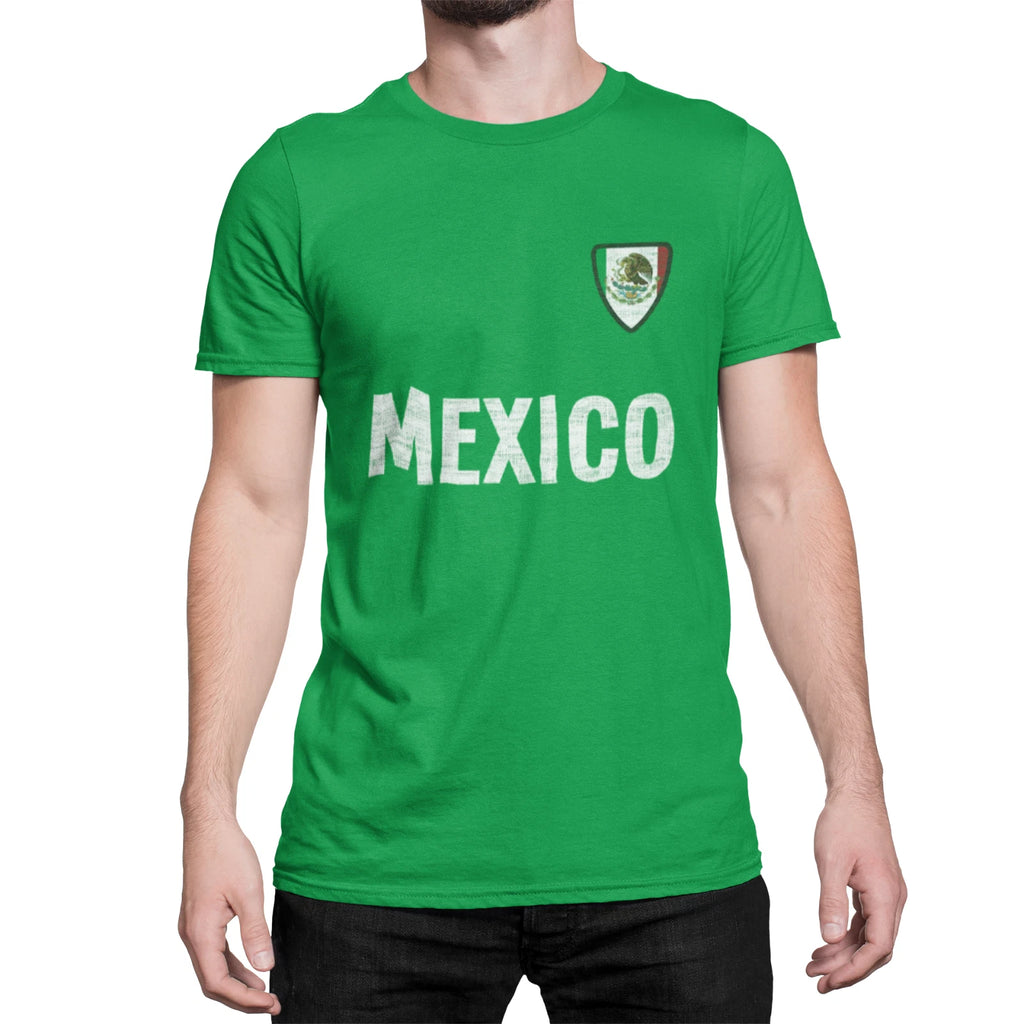 MEXICO Country Name Badge World Cup 2026 Mens  T-Shirt Football World Cup Sports
