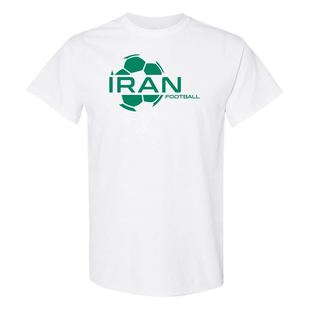 Iran Football Strike - Soccer Sports Short Sleeve T-Shirt - White