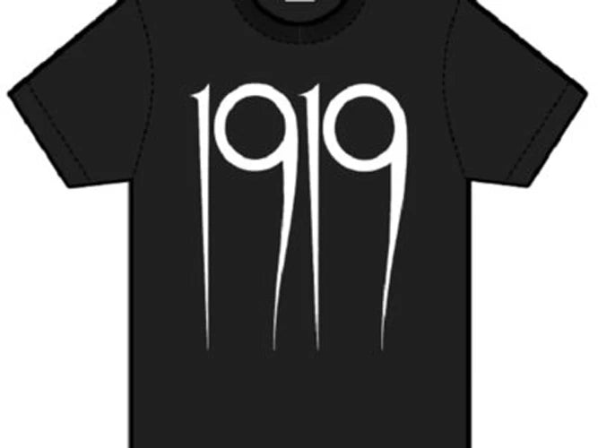 1919 - Classic Logo BLACK T-Shirt (Official), goth, punk, killing joke, bauhaus,