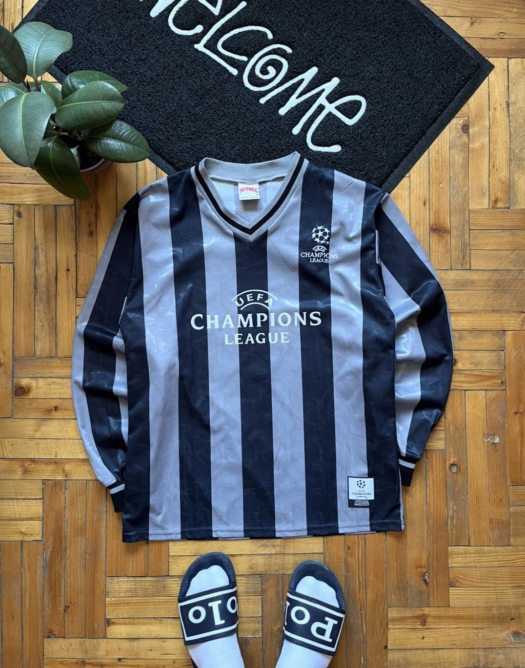 Vintage UCL 1990's Soccer Jersey Football Shirt By Nutmeg Size M Men's