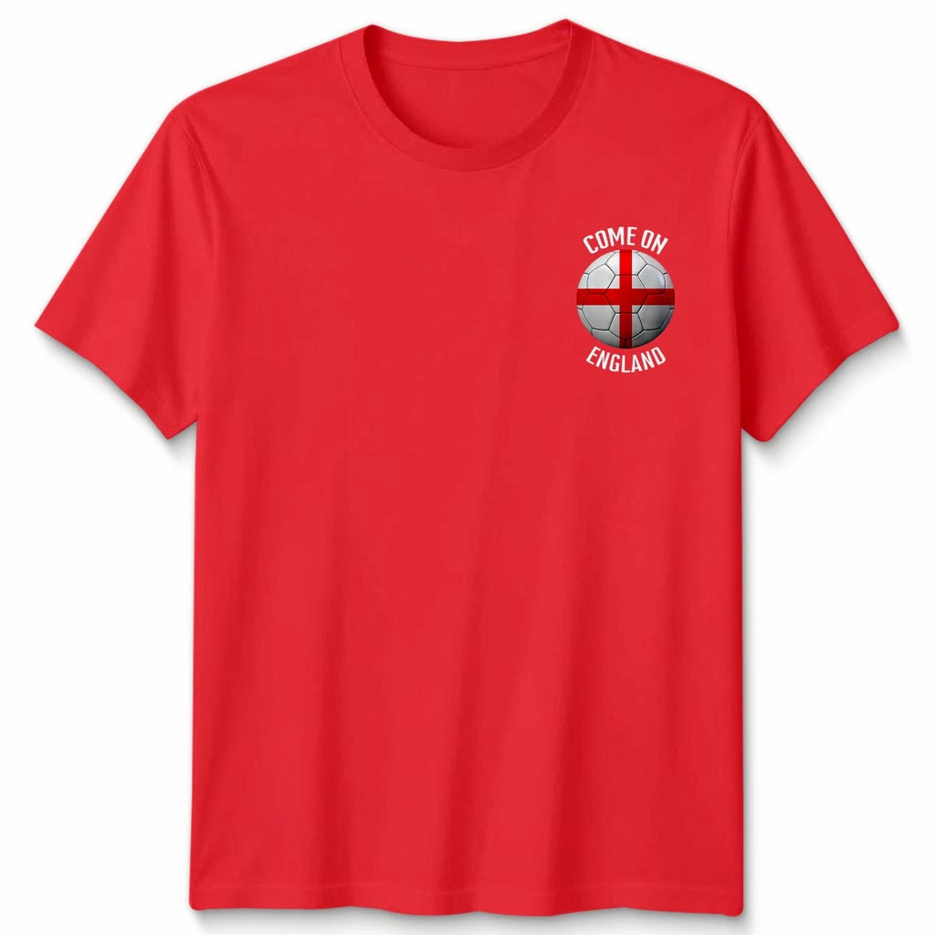 Come On England Football Unisex Kids T-Shirt Country Pride Soccer Tee #WC