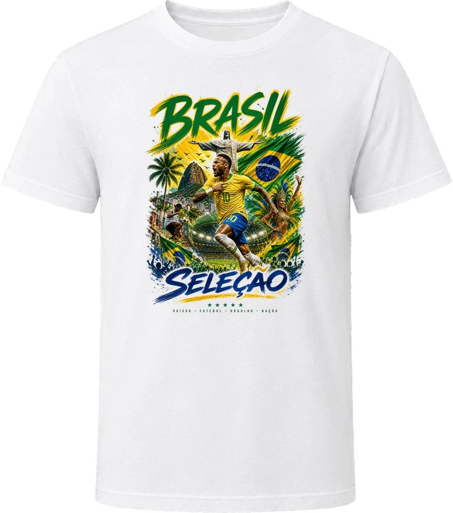 Brazil Seleção Soccer Football 2026 National Pride T Shirt