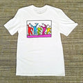 Keith Haring NY Graphic Street Pop Art Unisex Tee Men's White Shirt T-Shirt NEW