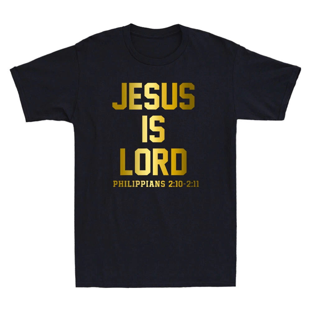 Jesus Is Lord Philippians Christian Faith Trust In God Funny Quote Men's T-Shirt