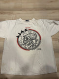 Vintage 1990s Ajax Amsterdam Umbro Football Soccer Graphic T-Shirt Sz Small