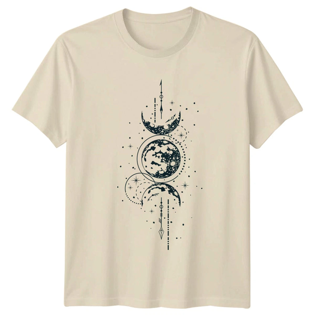 Celestial Moon Phases Sacred Geometry Astronomy T-Shirt Moon Phases Cosmology