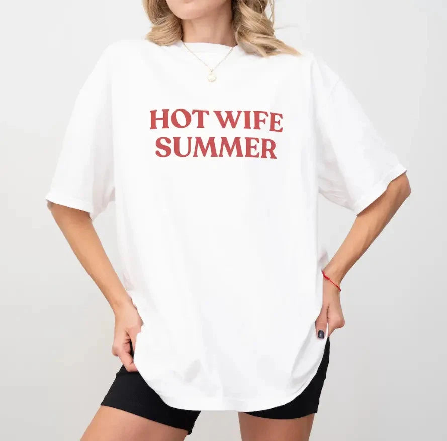 Hot Wife Summer TShirt - Funny Newlywed Shirt | Bachelorette Party Tee