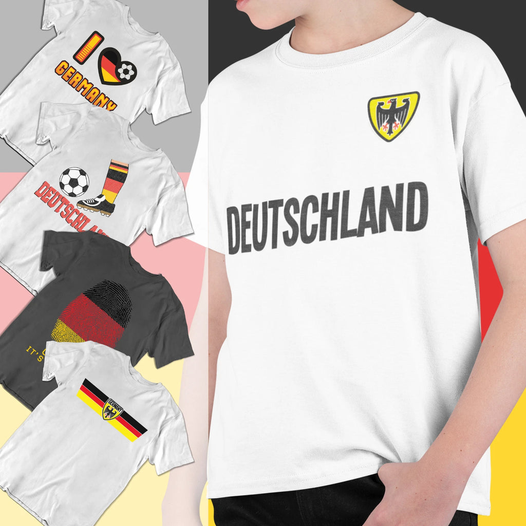 Boys Girls Choice Of GERMANY Kids Football T-Shirts 2026 German World Euro Cup