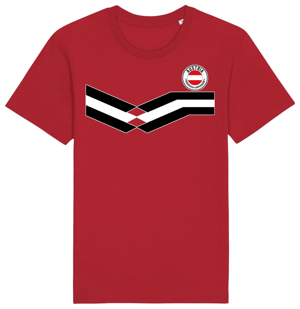 Austria Strip T-Shirt, Adults Kids Baby Family, Football World Cup 2026 Kit