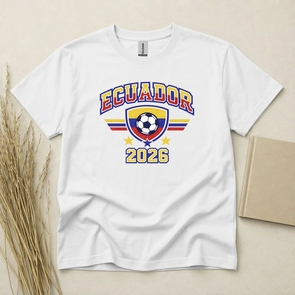 Ecuador 2026 Football Fan T Shirt Soccer Supporters Gildan Cotton Family Top