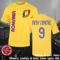 Romania Football Fan T-shirt Personalised Mens Ladies Kids Euros World Cup