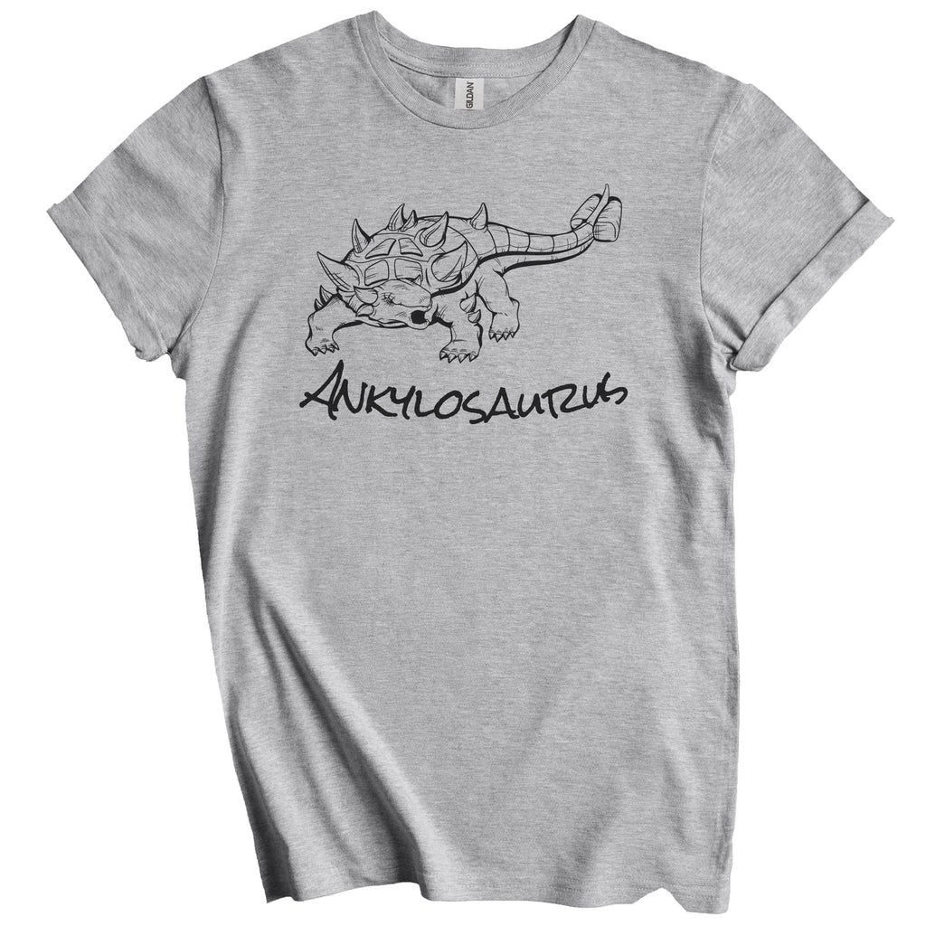 Ankylosaurus Sketch Cool Prehistoric Animal Dinosaur T-Shirt - Dinosaur Gift