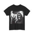 Funny Sasquatch Bigfoot Rock On Selfie With UFO Alien T-Shirt