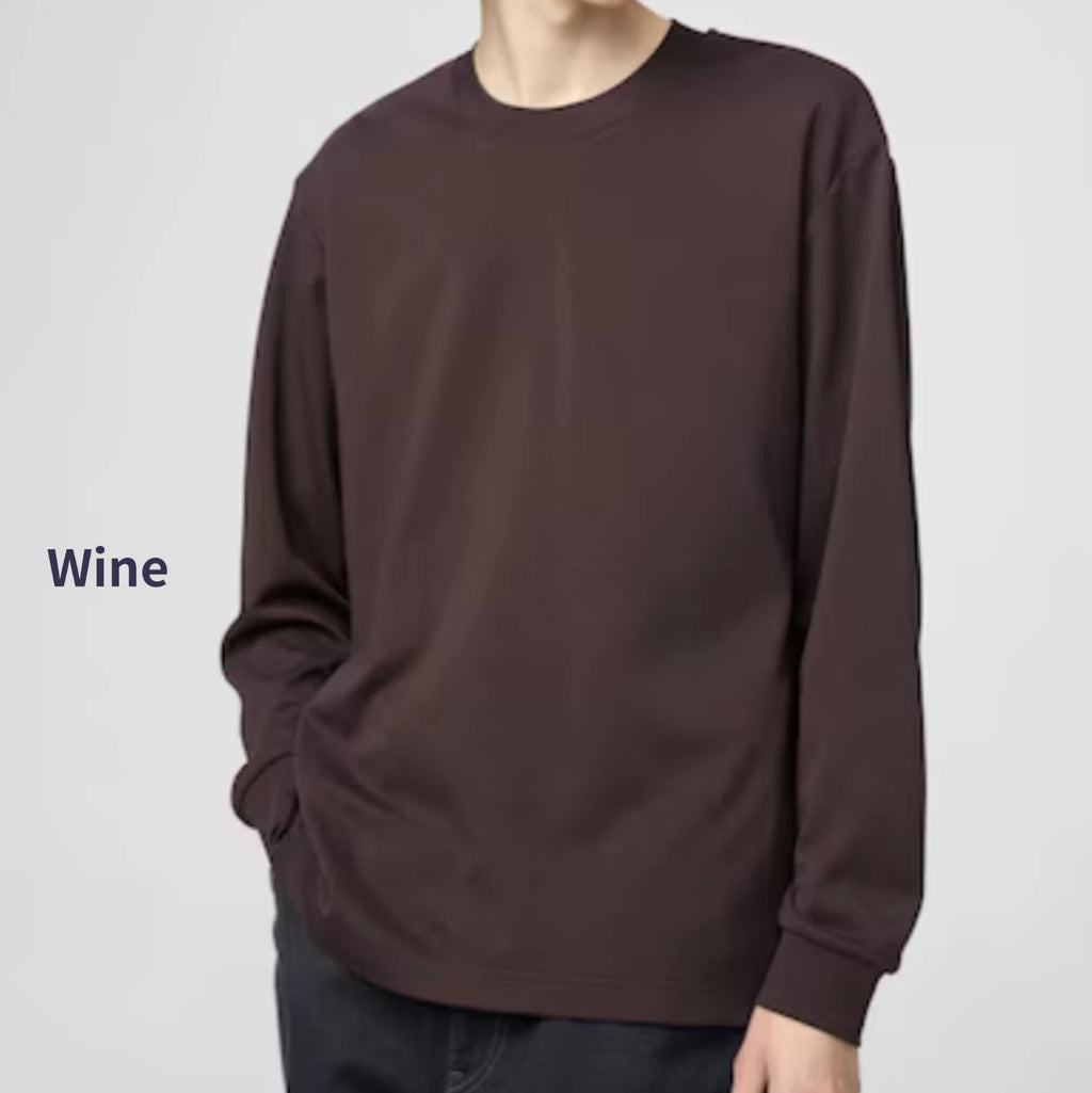 UNIQLO:U AIRism Cotton T-Shirt Long-Sleeve 9 colors XS~4XL MEN Unisex Japan