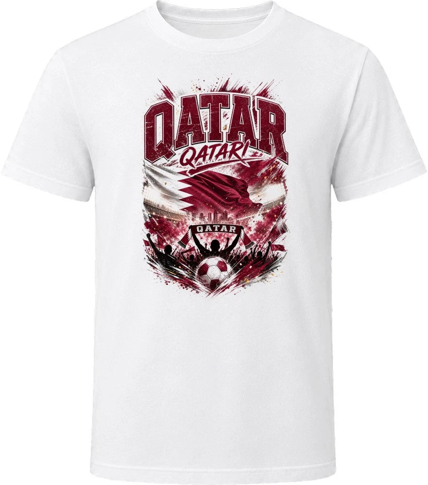 Qatar Qatari Soccer Football National Supporters T Shirt