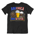 Wonderful Time For A Beer T-SHIRT BEACH HOLIDAY TEE America BOTTLE SHIRT
