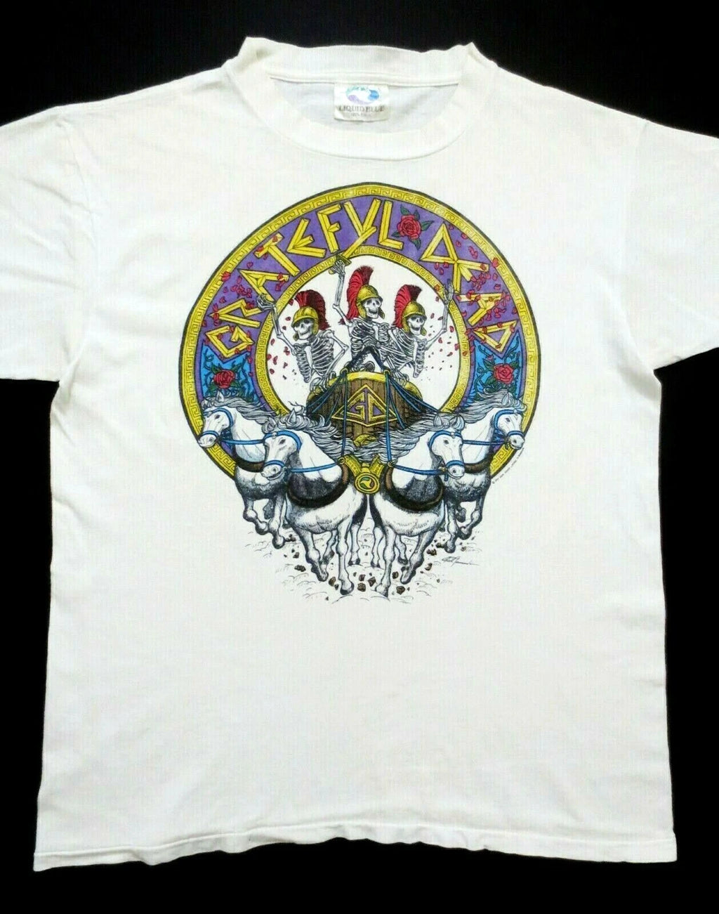 Grateful Dead Shirt T Shirt Vintage 1991 USC Trojans SC LA Coliseum Horses GDM L