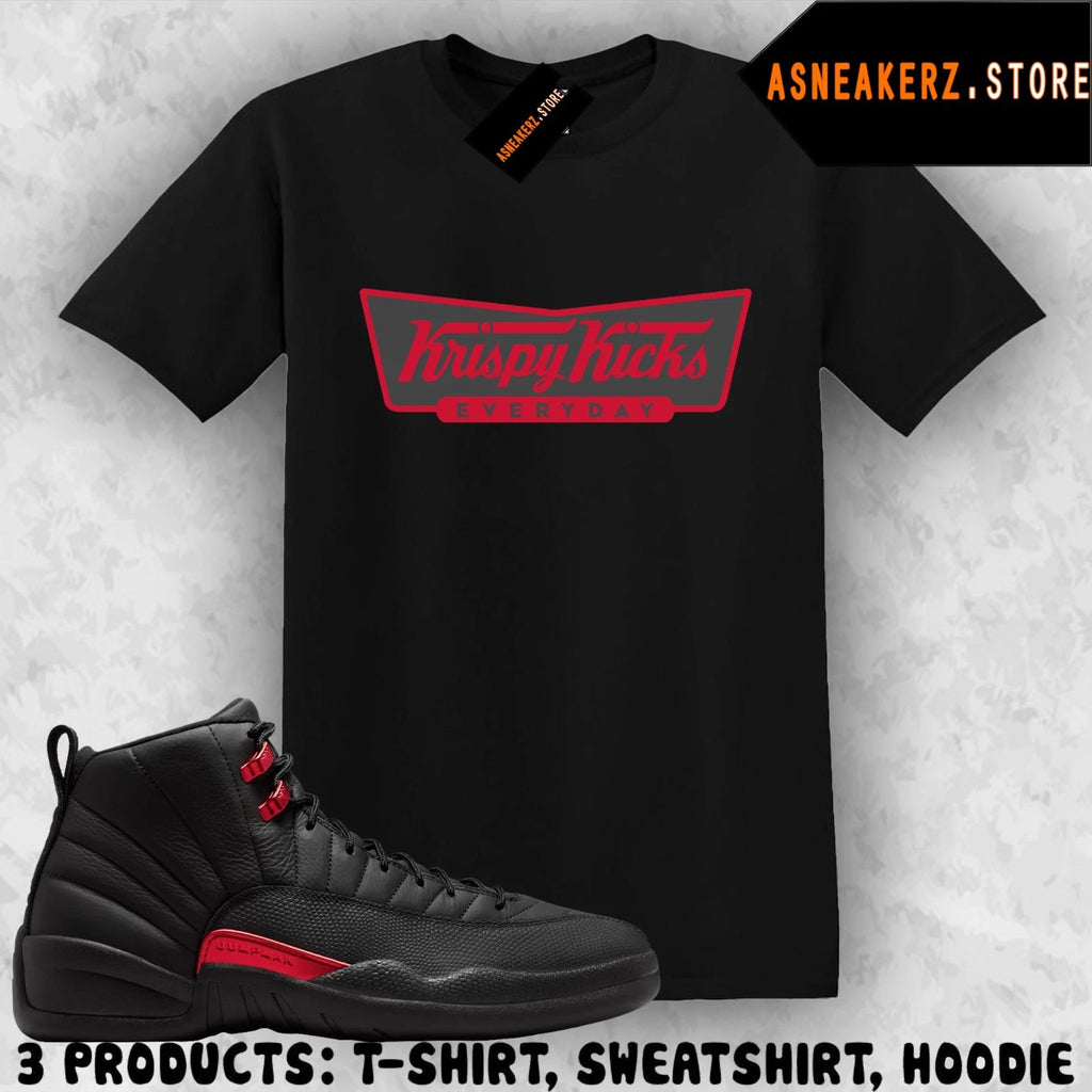 Tee Shirt Matching AJ 12 Bloodline 2026 To Match Sneaker Krispy Kicks T-Shirt