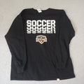 Gildan Youth Longsleeve Shirt Size XL Black "Soccer Houston Dynamo" Graphic